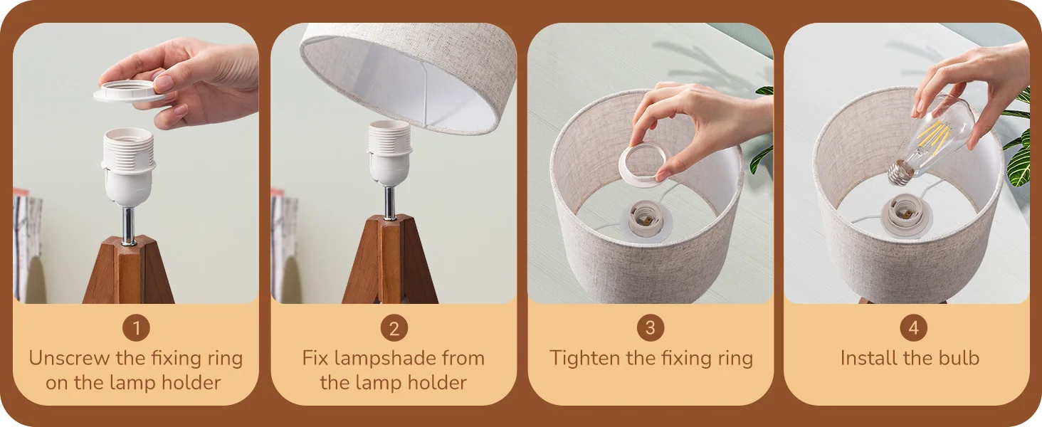 Wooden Table Lamp